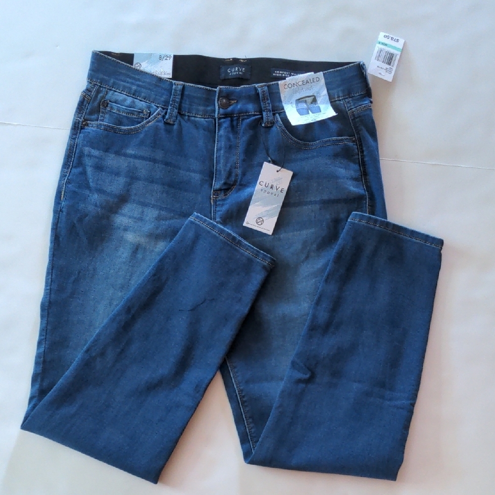 Curve Appeal High Rise Comfort Waist Jeans